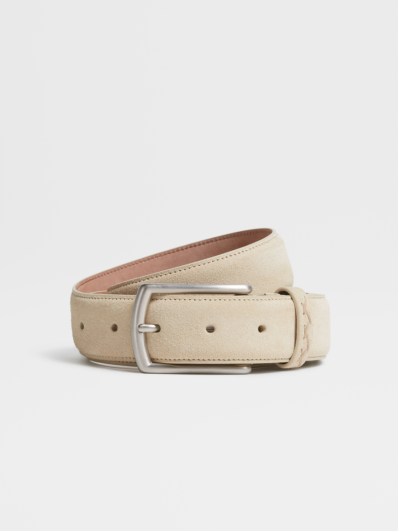 Off White Suede Belt
